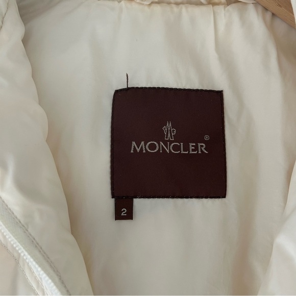 Moncler Vintage Cream Down Jacket Vest - Picture 12 of 13